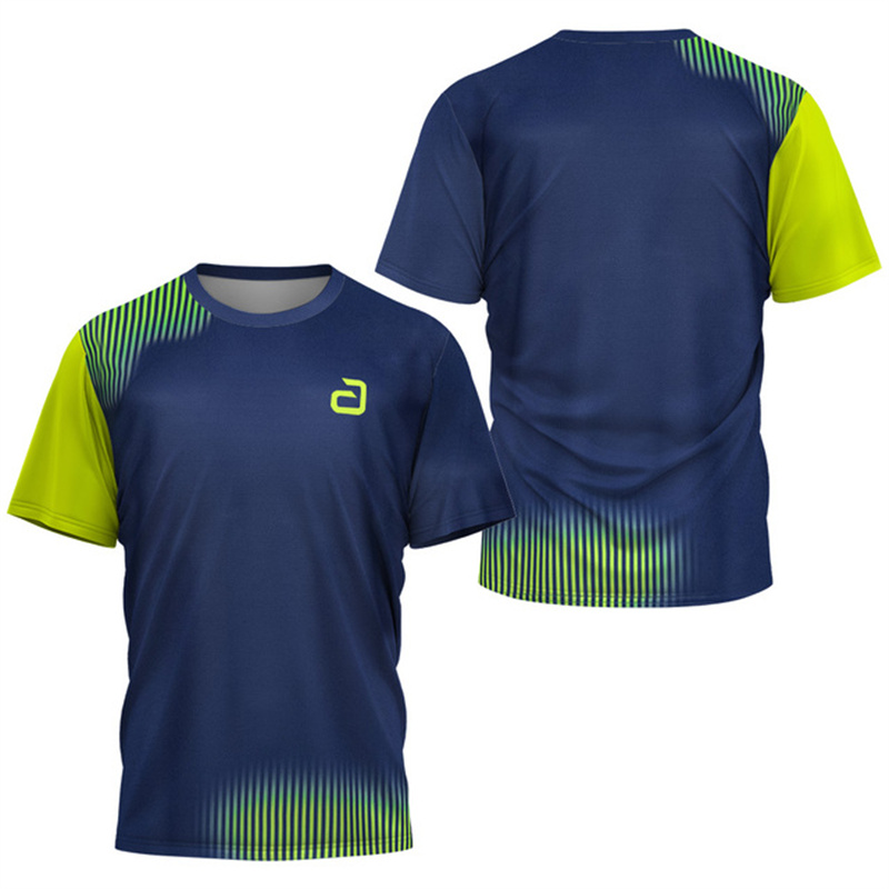 Badminton Asia - Kaos Tenis Meja Pria Pola Undercurrent,