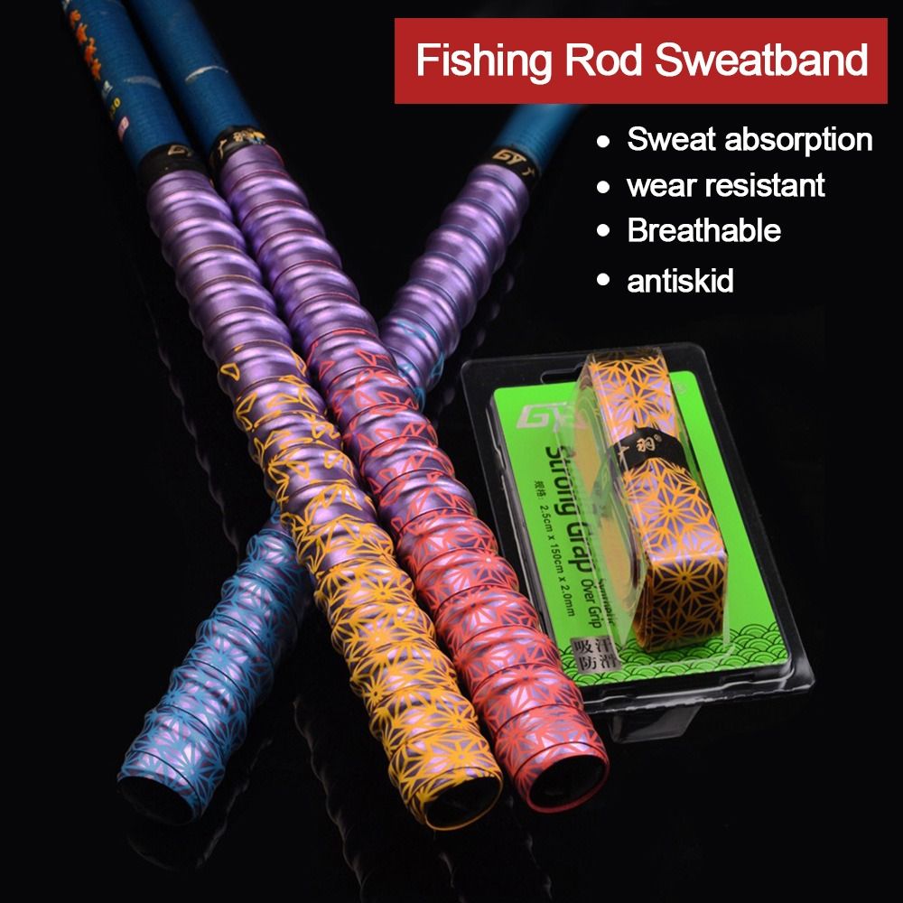 Badminton Grip Tape - Tongkat pancing olahraga, warna-warni gradien tebal