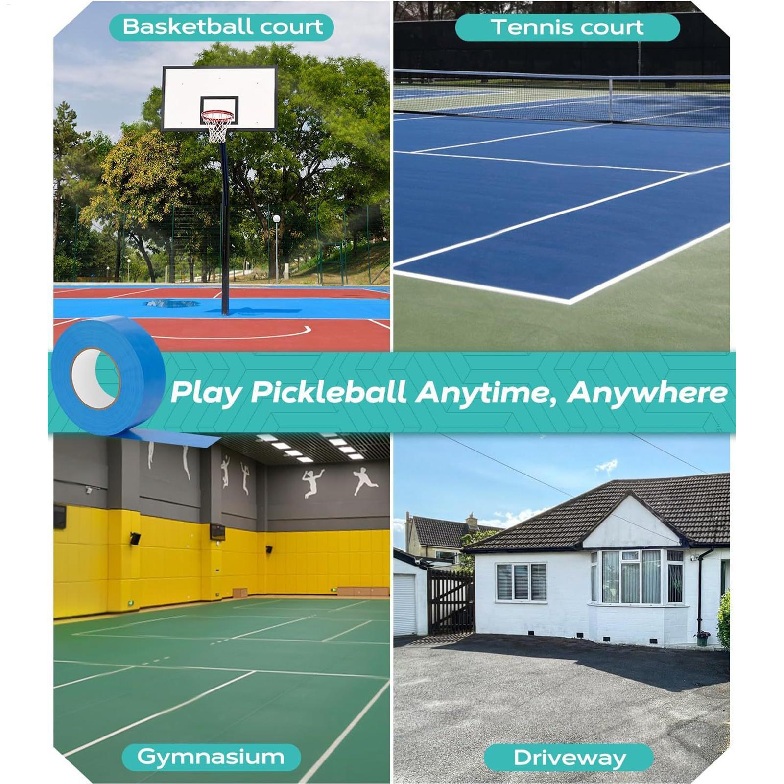 Badminton Court - Pita Pickleball 0.16x164 Ft Garis Latihan