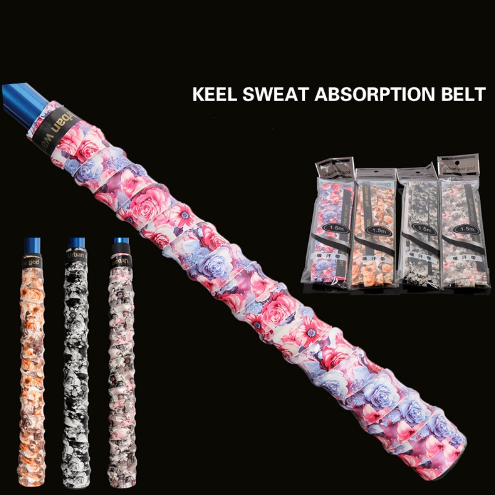 Badminton Grip Tape - 1 buah 1.5m panjang antiselip tongkat
