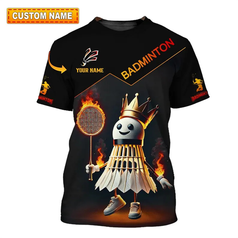 Badminton Asia - Kaus Olahraga Bulu Tangkis Pakaian Pria