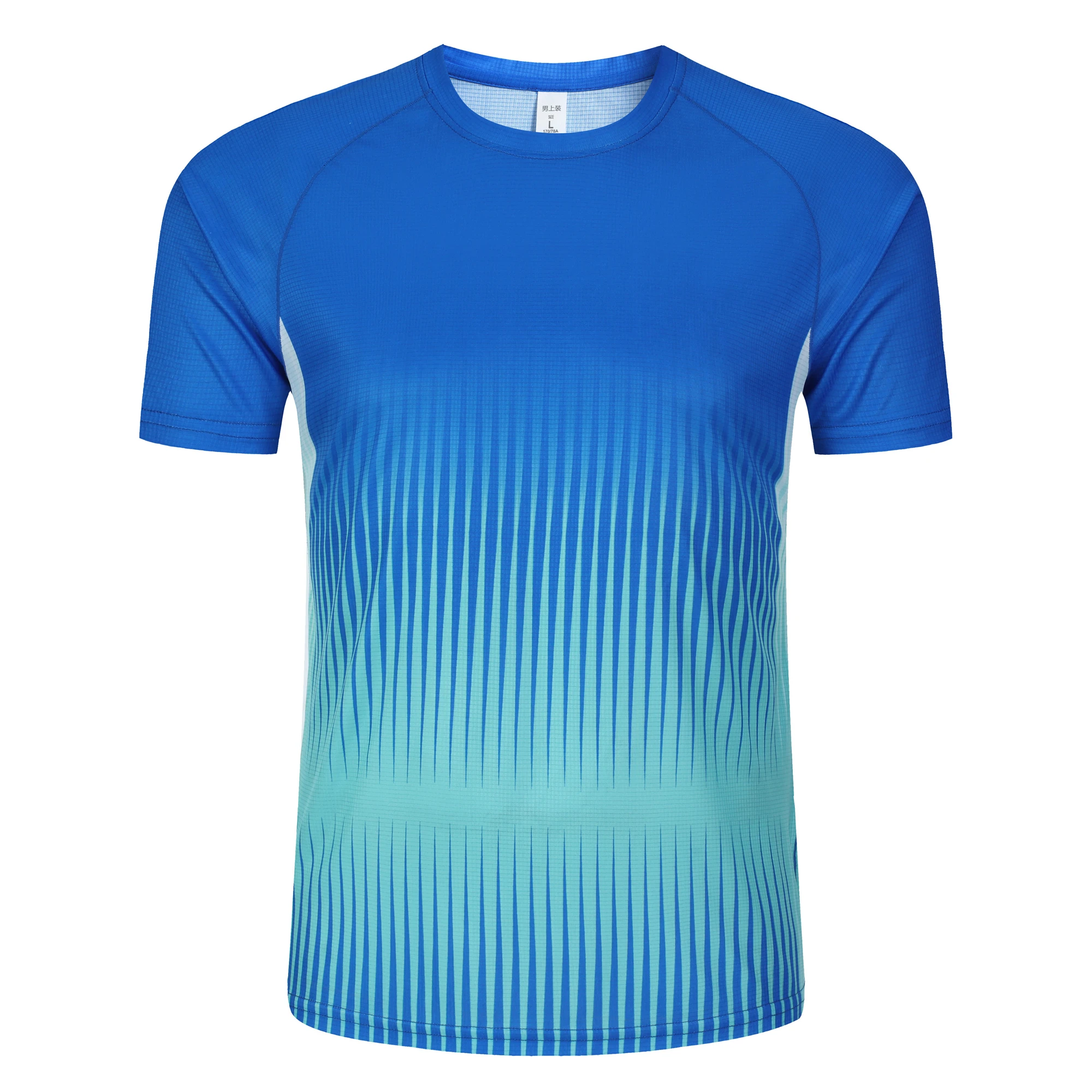 Kaos Cetak Garis Gradien Fashi - Badminton Asia ulasan dan harga